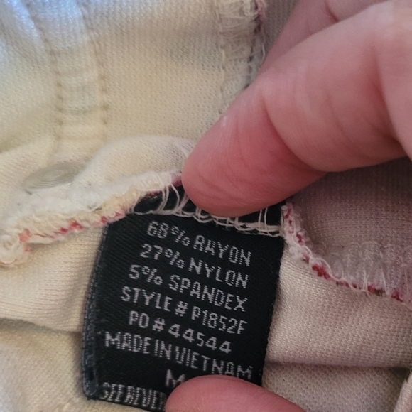 Shinestar Stretchy Flattering Red Pink Floral Rose Skinny Jean Jeggings Medium - Picture 11 of 11